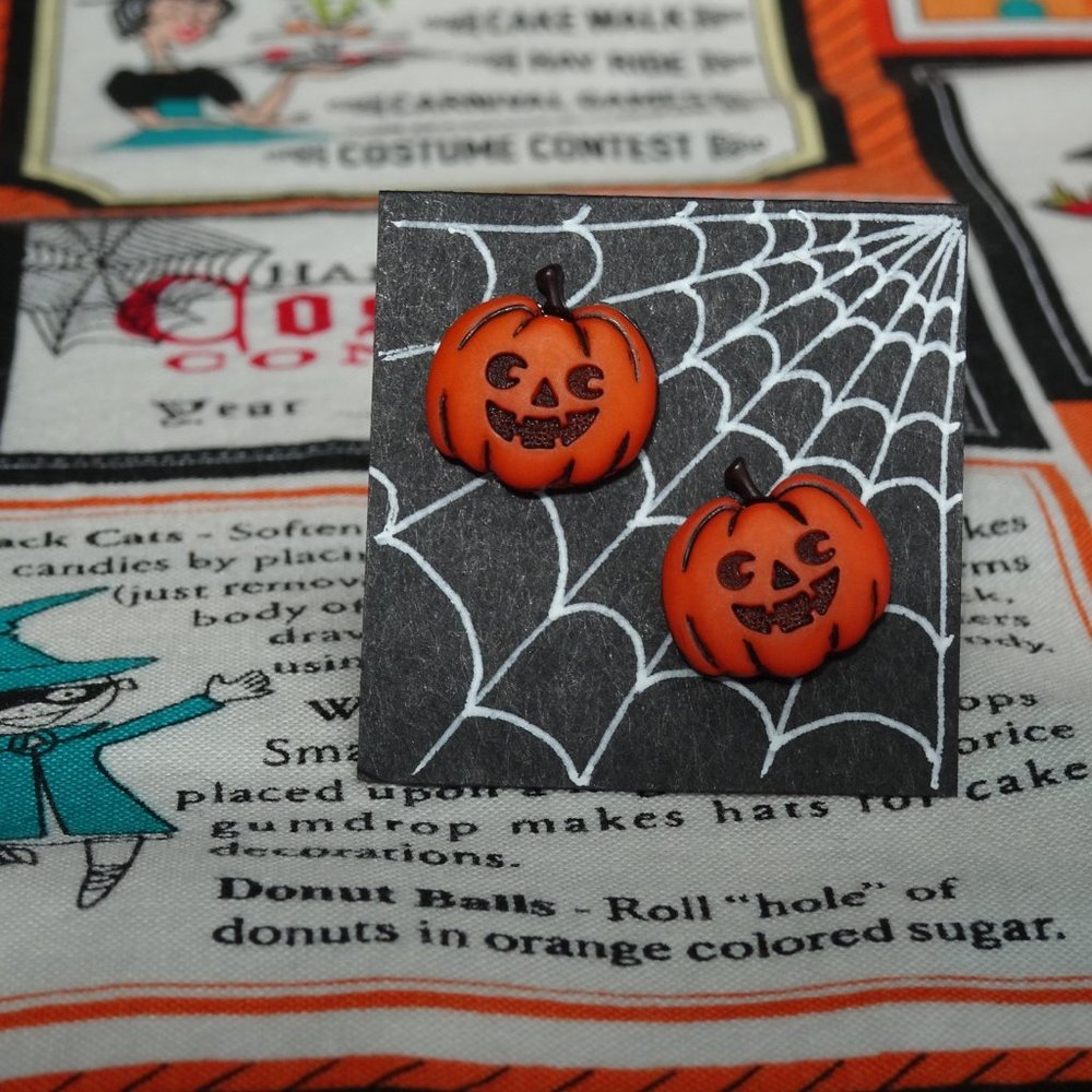 Happy Jack-o’-Lantern Earrings